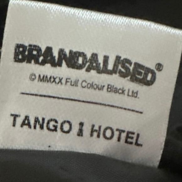 Tango Hotel Mens graphic color puffer jacket, boy praying sz XL was $200 b new - Picture 7 of 8